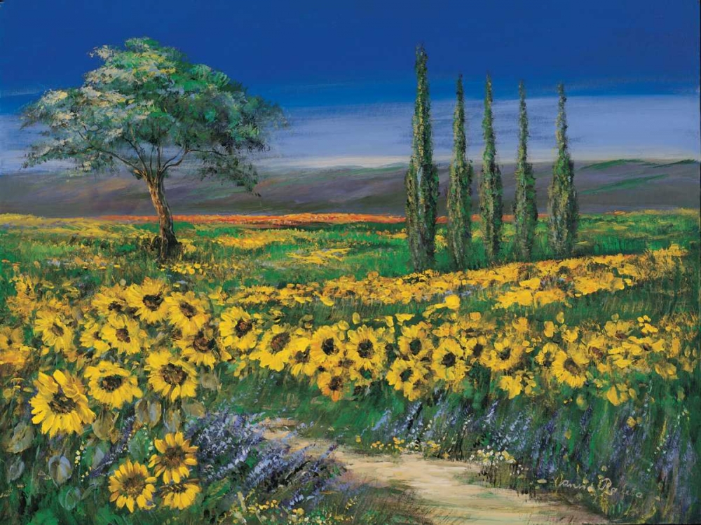 Field of sunflowers art print by Anna Paleta for $57.95 CAD