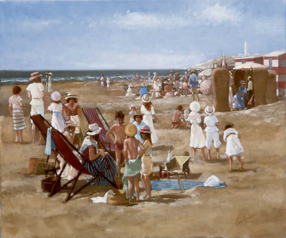 Beach old times I art print by Carel van Rooijen for $57.95 CAD