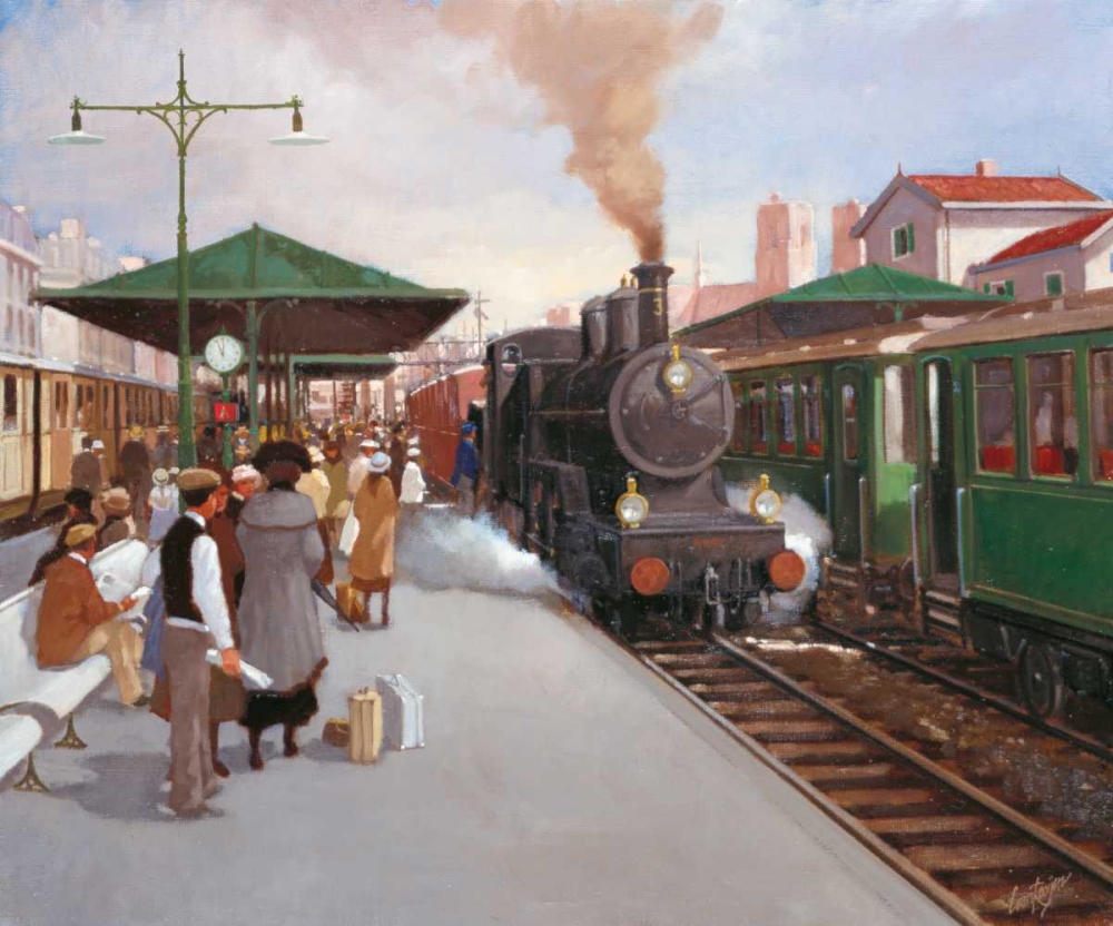 Old trainstation II art print by Carel van Rooijen for $57.95 CAD
