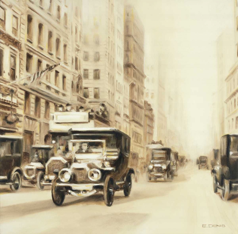 Old street usa art print by E Denis for $57.95 CAD