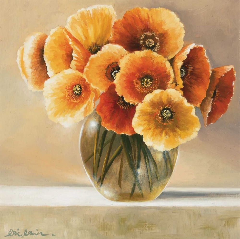 Bouquet in orange art print by Eric Erwin for $57.95 CAD