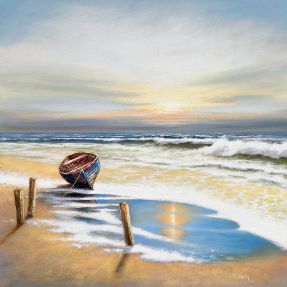 Boat on the shore art print by Eric Erwin for $57.95 CAD