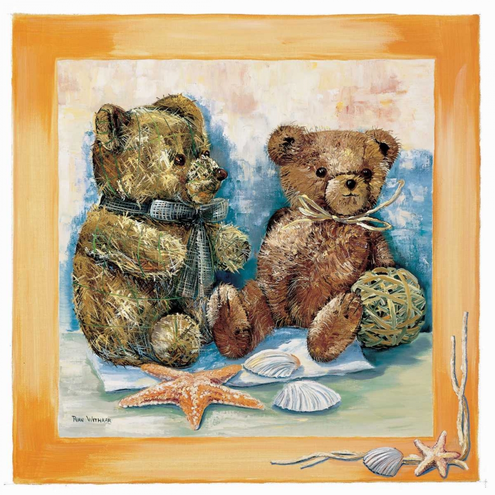 Beach bear art print by Rian Withaar for $57.95 CAD