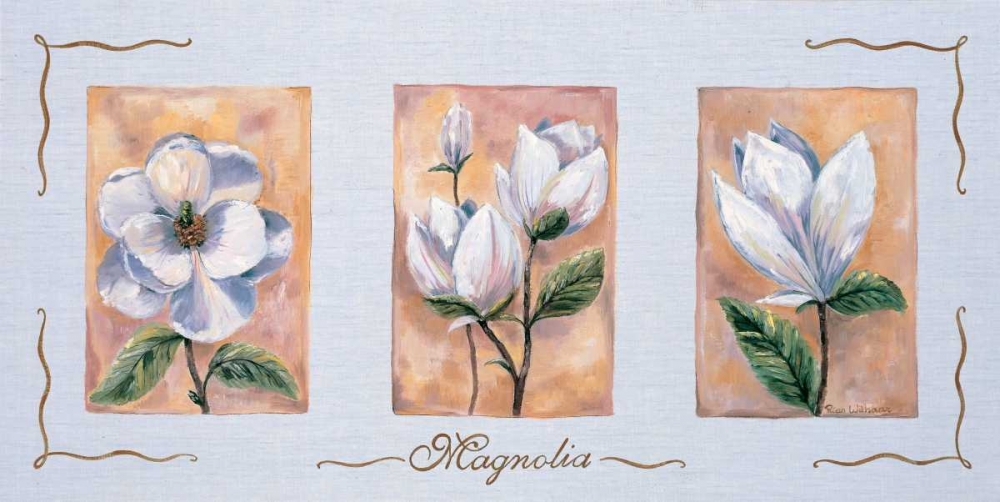 Magnolia Triptychon art print by Rian Withaar for $57.95 CAD