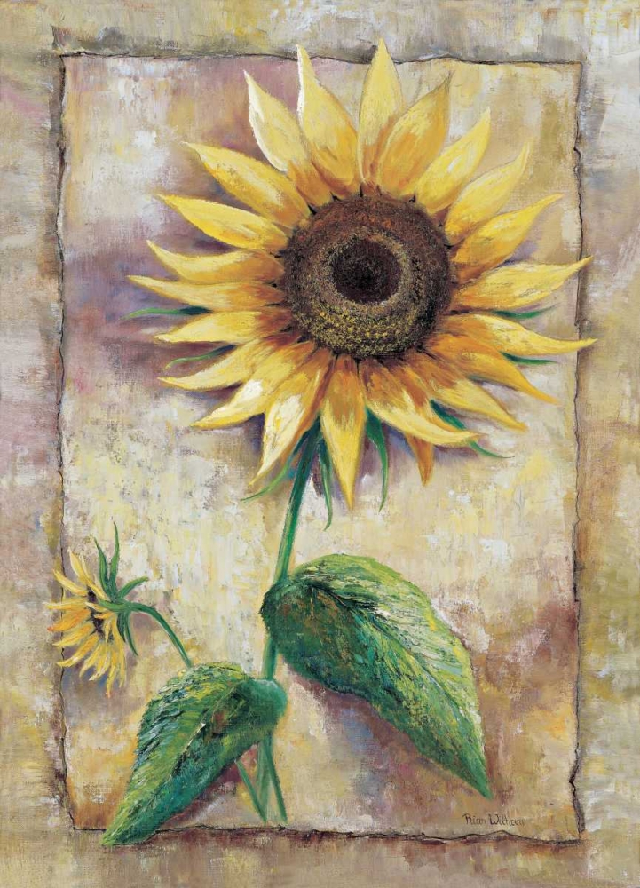 Magnificent sunflower art print by Rian Withaar for $57.95 CAD