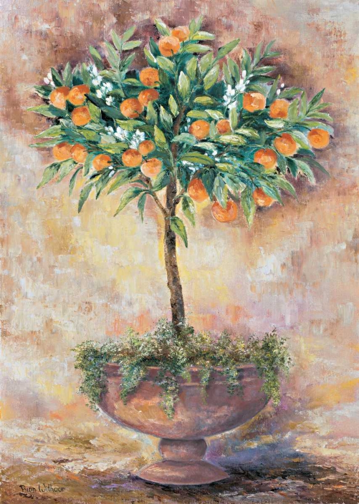 Orange tree art print by Rian Withaar for $57.95 CAD