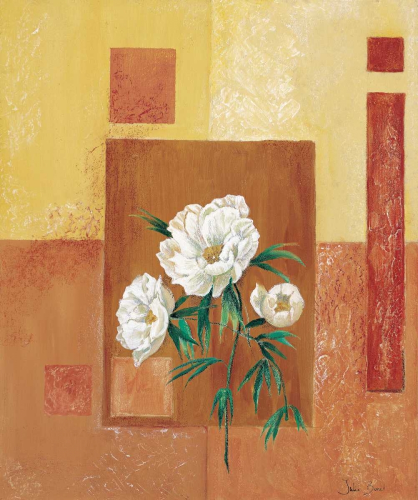 A patchwork rose II art print by Julia Bonet for $57.95 CAD