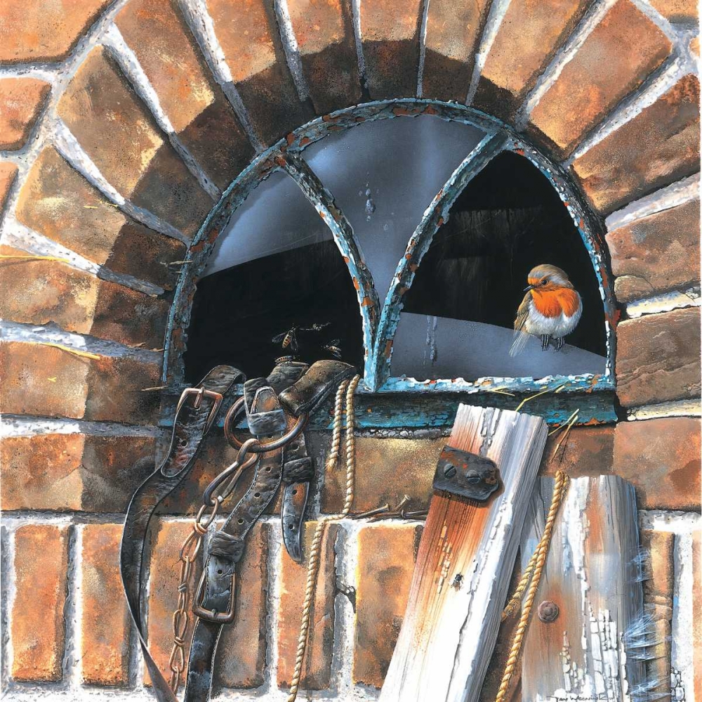 Bird in window art print by Jan Weenink for $57.95 CAD