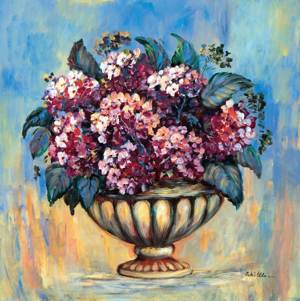 Red hydrangea delight art print by Katharina Schottler for $57.95 CAD