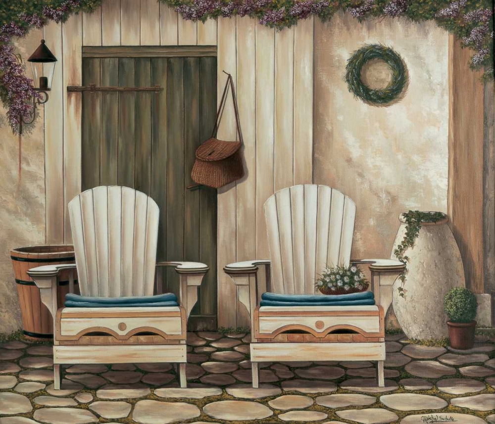 Chairs art print by Michel Schutte for $57.95 CAD