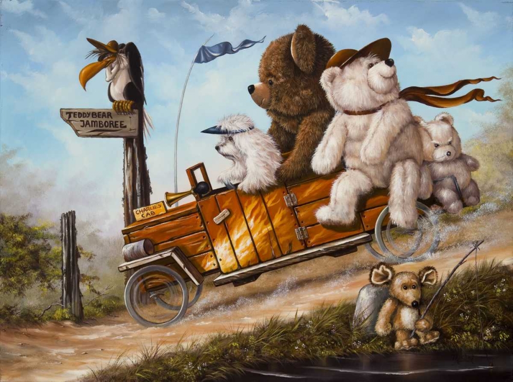 Teddy Bear trip II art print by Michel Schutte for $57.95 CAD