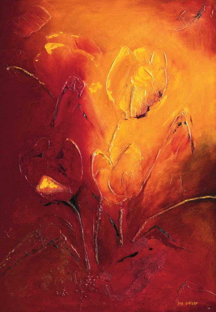 Blooming Tulips bouquet III art print by Ine Pelzer-Janssen for $57.95 CAD