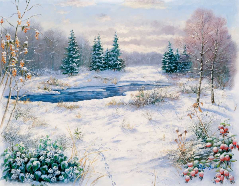 Winter time art print by Peter Motz for $57.95 CAD