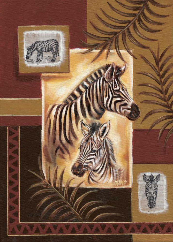Zebras in Africa art print by Wendy Fields for $57.95 CAD
