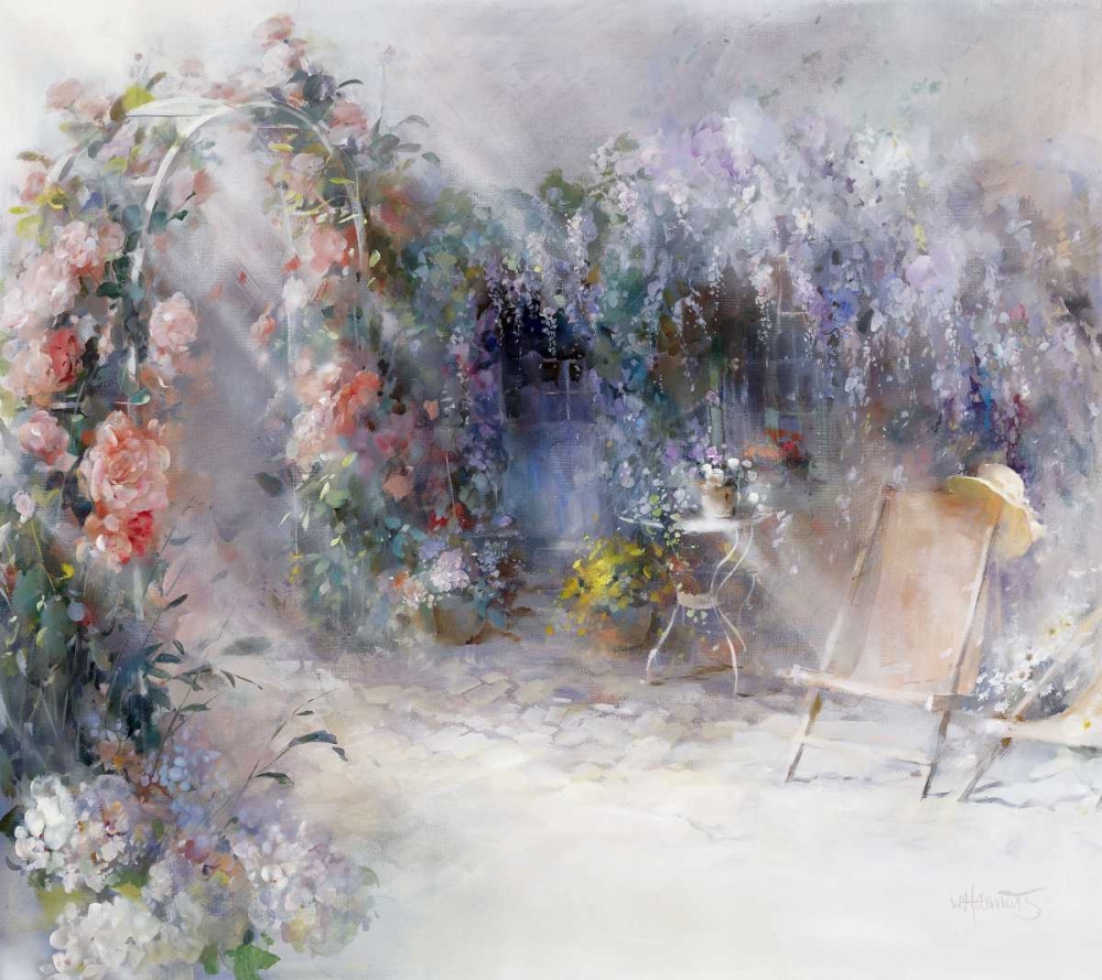 Roses and lilacs art print by Willem Haenraets for $57.95 CAD