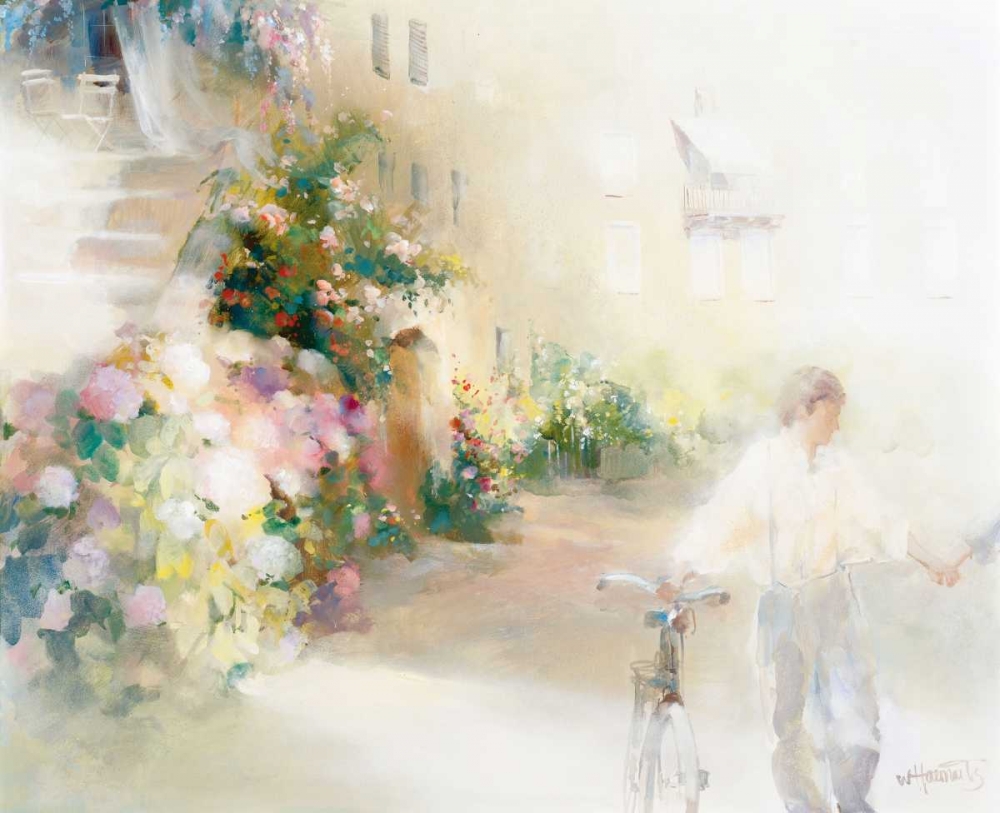 Two happy people art print by Willem Haenraets for $57.95 CAD