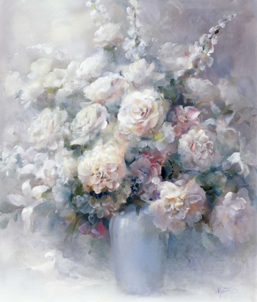 White bouquet art print by Willem Haenraets for $57.95 CAD