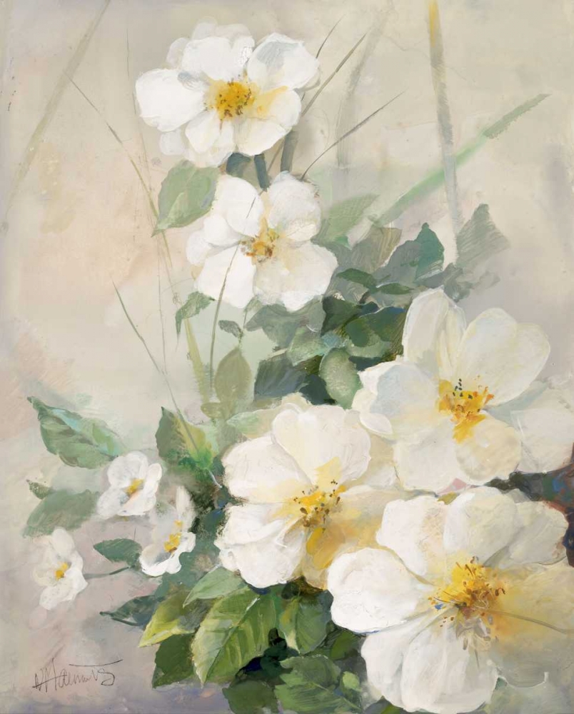 Lovely anemones art print by Willem Haenraets for $57.95 CAD