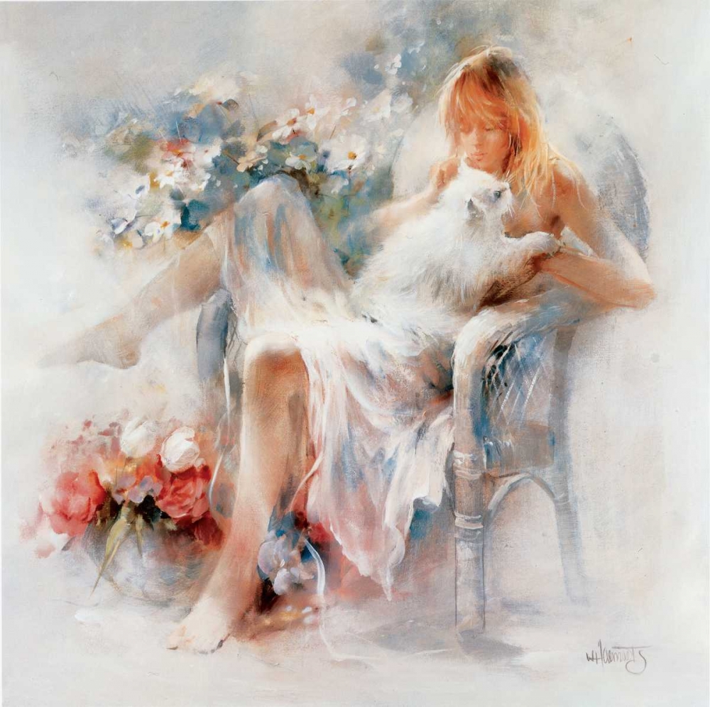 Young girl art print by Willem Haenraets for $57.95 CAD