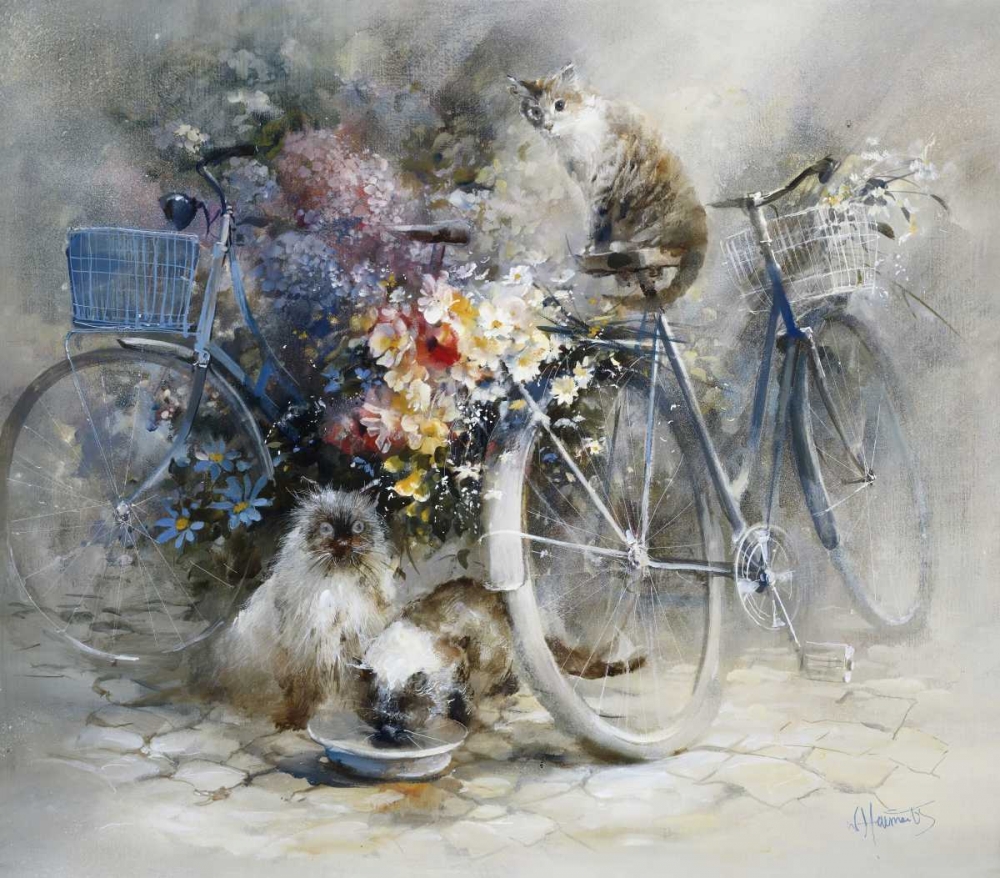Bicycle race art print by Willem Haenraets for $57.95 CAD