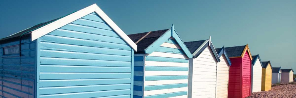 Beach huts in a row art print by Assaf Frank for $57.95 CAD