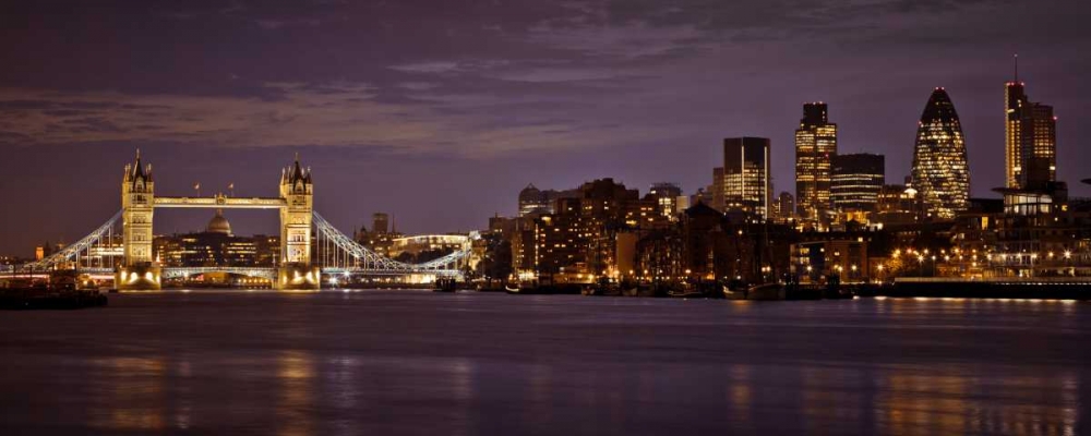 London skyline over river Thames art print by Assaf Frank for $57.95 CAD