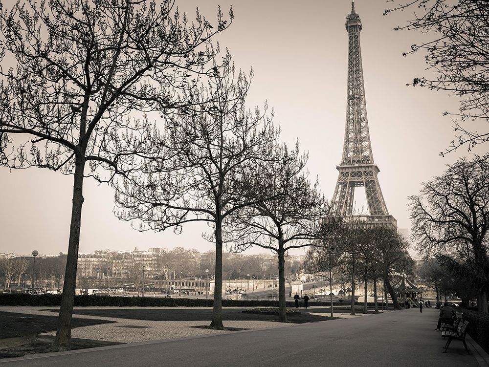 Pathway to Eiffel tower-Paris art print by Assaf Frank for $57.95 CAD