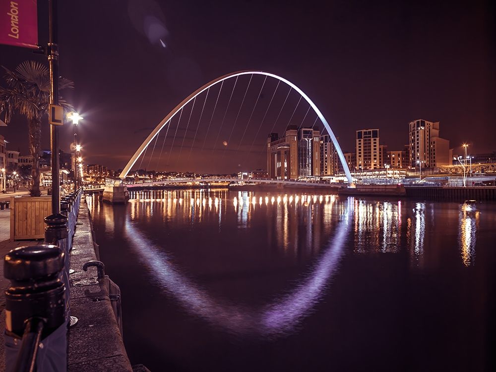 The Millenium Bridge, Newcastle Upon Tyne, FTBR-1882 art print by Assaf Frank for $57.95 CAD