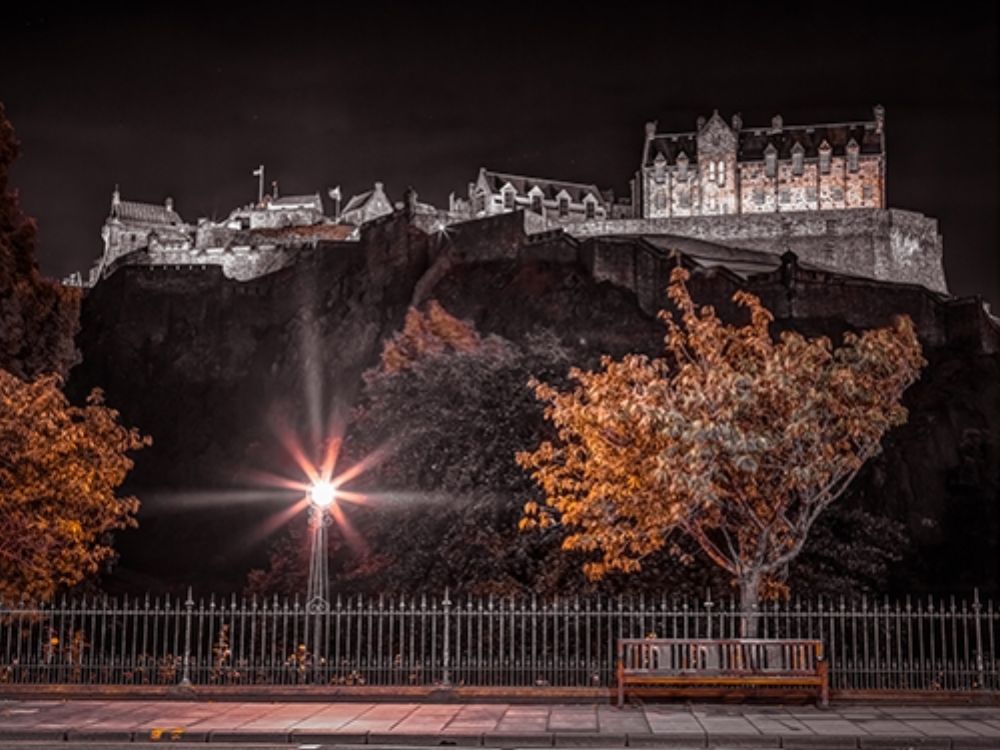 Edinburgh Castle at night, FTBR-1859 art print by Assaf Frank for $57.95 CAD