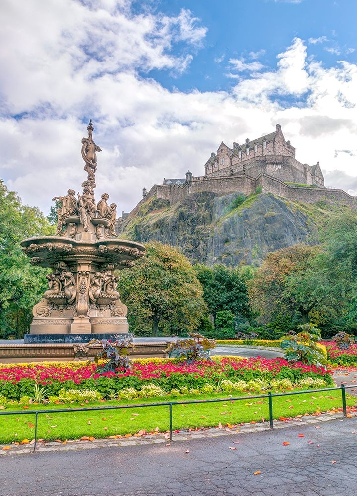 The Ross Fountain and Edinburgh Castle-Scotland art print by Assaf Frank for $57.95 CAD
