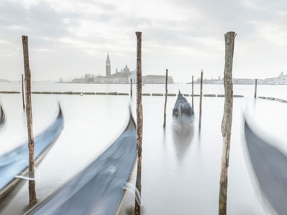 Gondolas in lagoon-Venice art print by Assaf Frank for $57.95 CAD