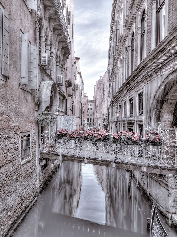 Small bridge over narrow canal - Venice - Italy art print by Assaf Frank for $57.95 CAD