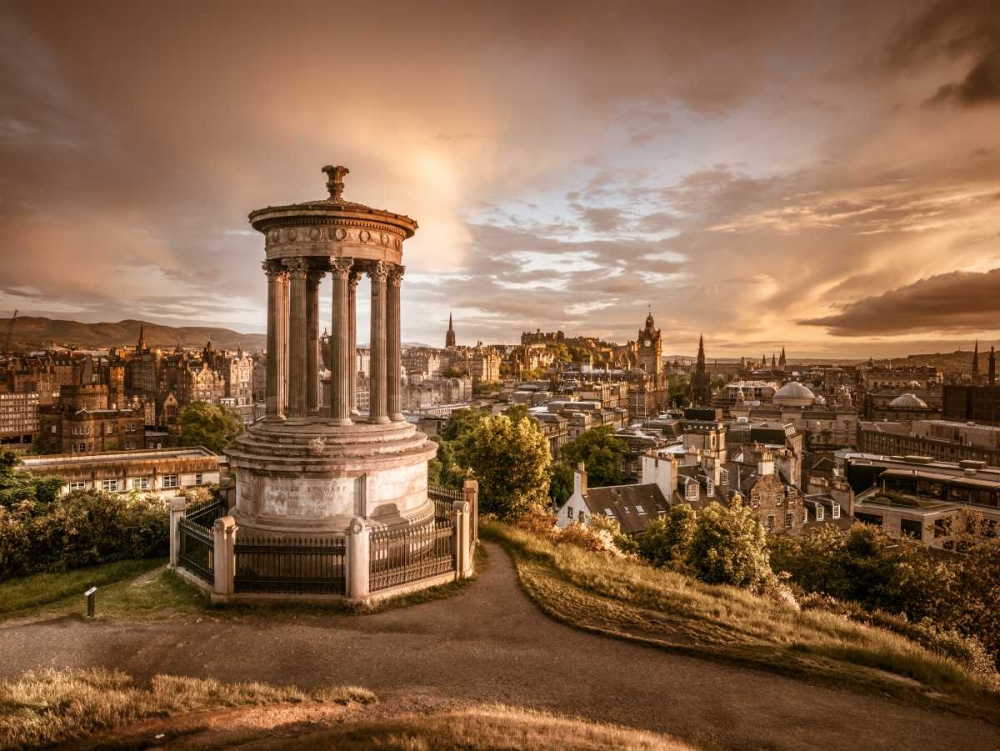 A view from Carlton Hill, Edinburgh, Scotland art print by Assaf Frank for $57.95 CAD