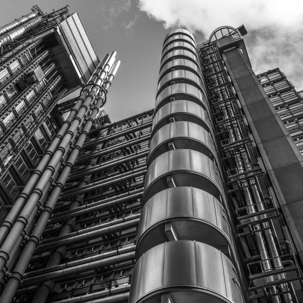 Low angle view of Lloyds building, London, UK art print by Assaf Frank for $57.95 CAD