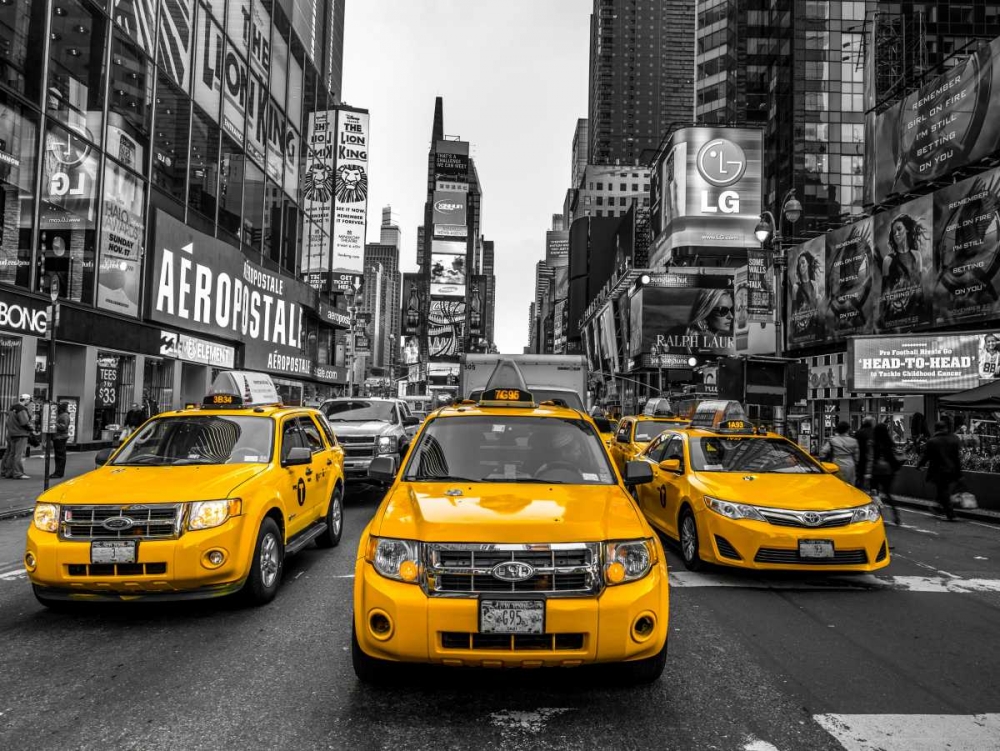Taxi on broadway, New York art print by Assaf Frank for $57.95 CAD
