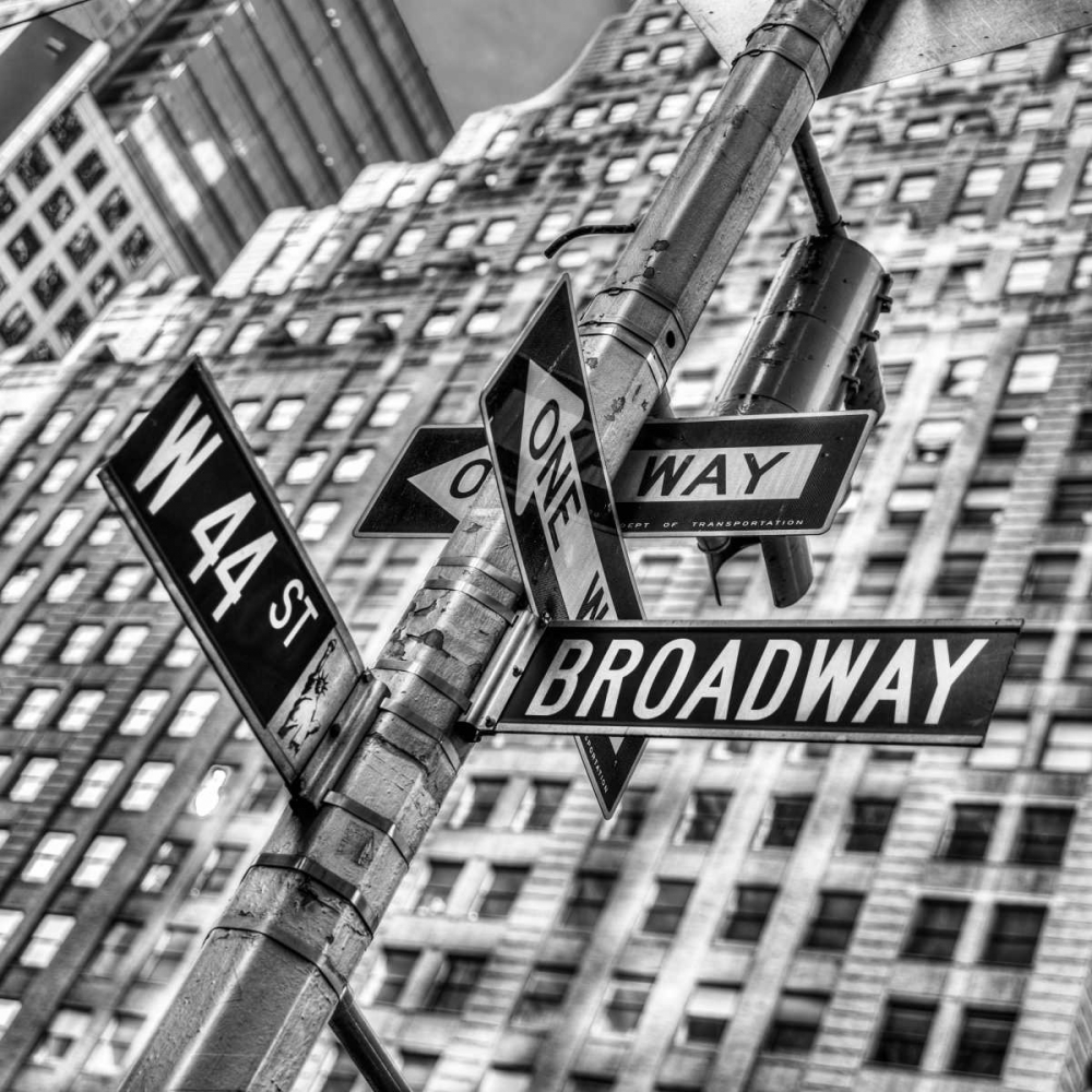 Street signs in New York City art print by Assaf Frank for $57.95 CAD