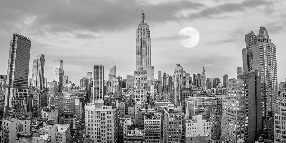 Empire State Building with Manhattan skyline - New York City art print by Assaf Frank for $57.95 CAD