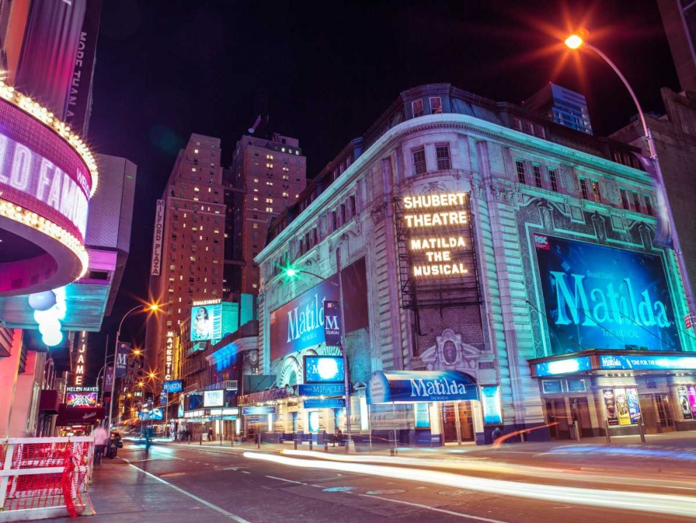 Times square and Broadway at night - New York City art print by Assaf Frank for $57.95 CAD