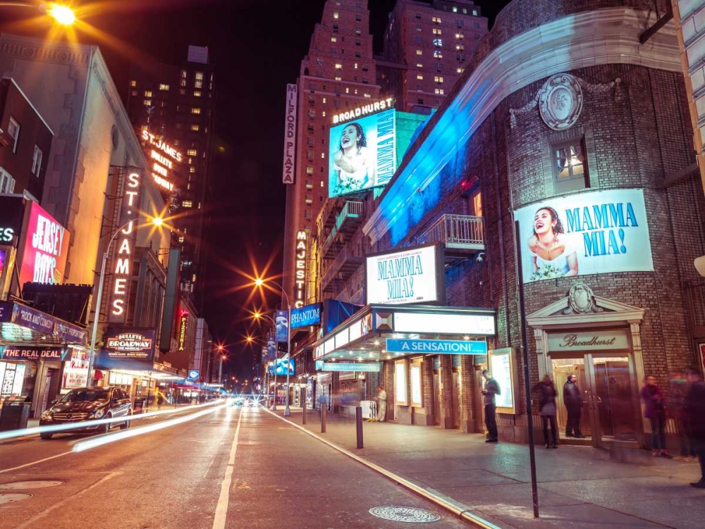 Times square and Broadway at night - New York City art print by Assaf Frank for $57.95 CAD
