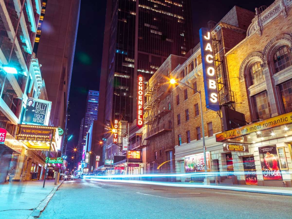 Times square and Broadway at night - New York City art print by Assaf Frank for $57.95 CAD