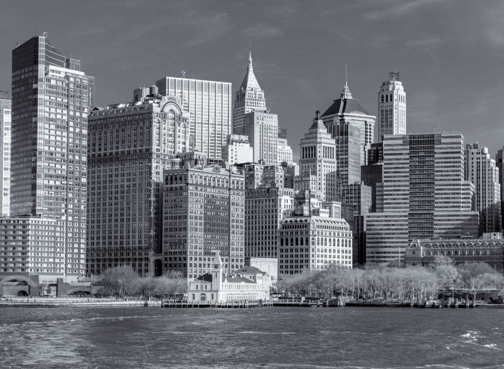 Lower Manhattan Skyline with skyscrapers, New York art print by Assaf Frank for $57.95 CAD