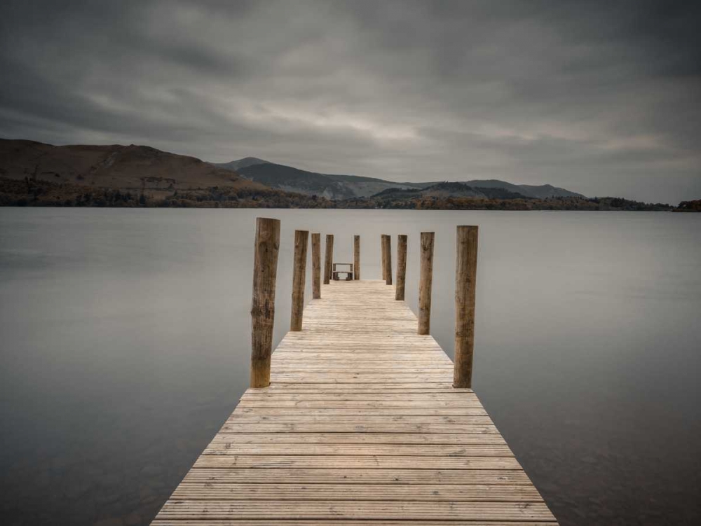 Jetty on tranquil lake art print by Assaf Frank for $57.95 CAD
