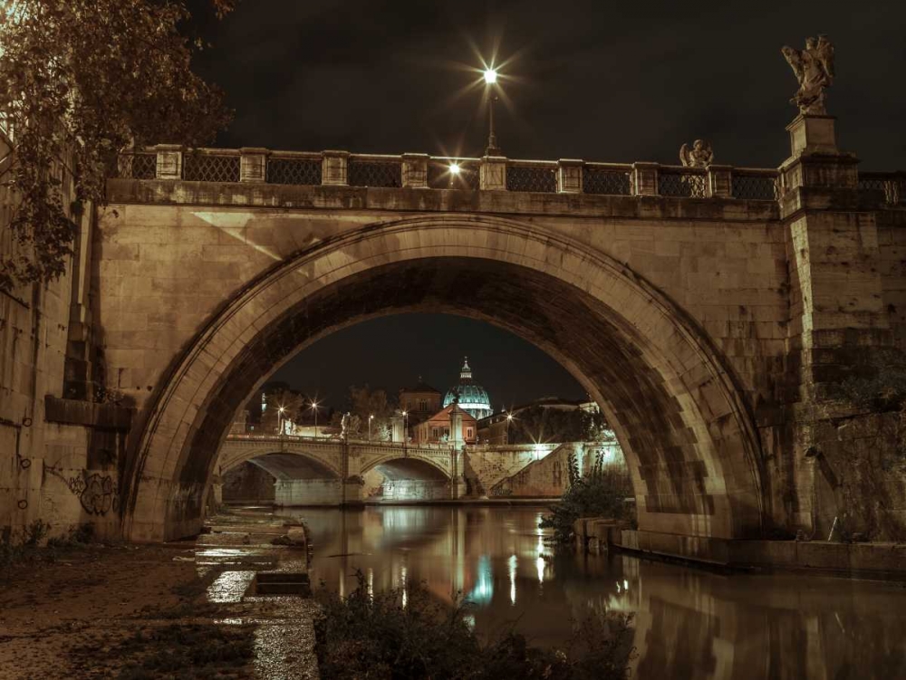 Castle St Angelo bridge in Rome, Italy art print by Assaf Frank for $57.95 CAD
