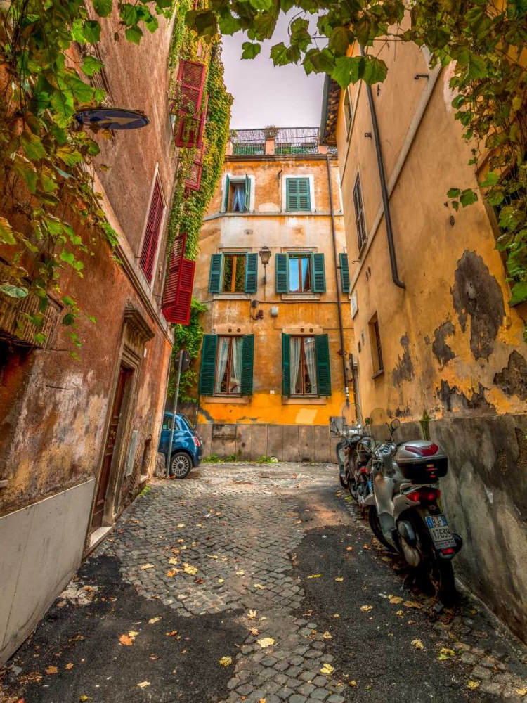 Narrow streets in old town of Rome, Italy art print by Assaf Frank for $57.95 CAD