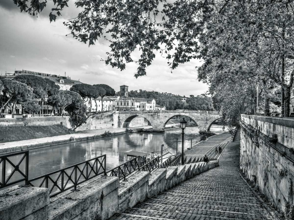 Tiber river through the city of Rome, Italy art print by Assaf Frank for $57.95 CAD