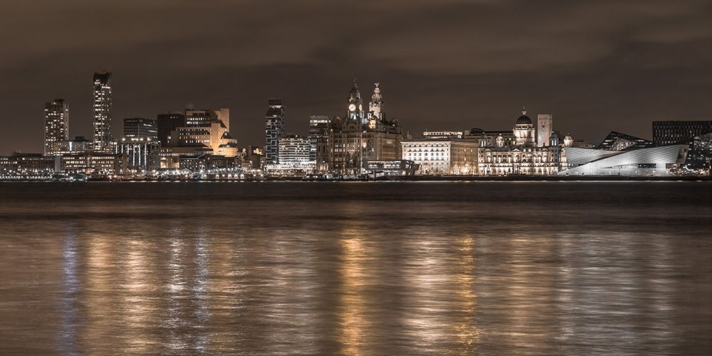 Liverpool city skyline across the River Mersey, UK,FTBR-1873 art print by Assaf Frank for $57.95 CAD