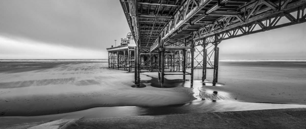 Blackpool sea shore with jetty art print by Assaf Frank for $57.95 CAD