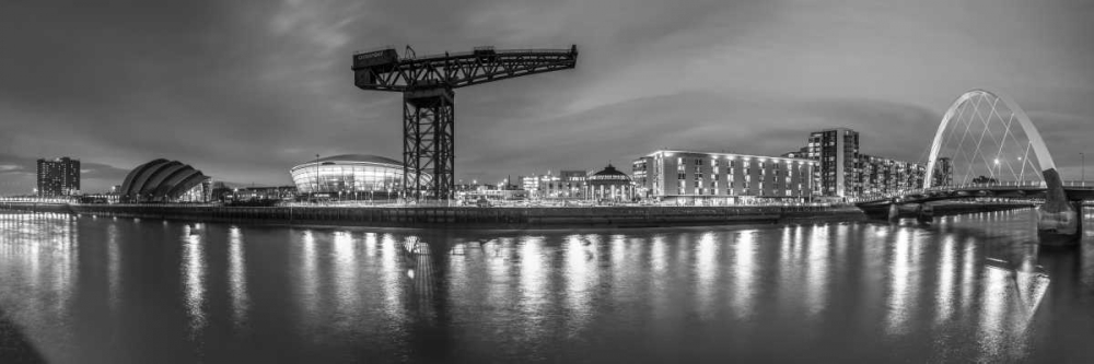 View along the river Clyde at night, Glasgow art print by Assaf Frank for $57.95 CAD
