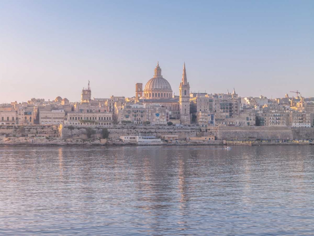 The harbour and St. Pauls Anglican Cathedral at Valletta, Malta art print by Assaf Frank for $57.95 CAD