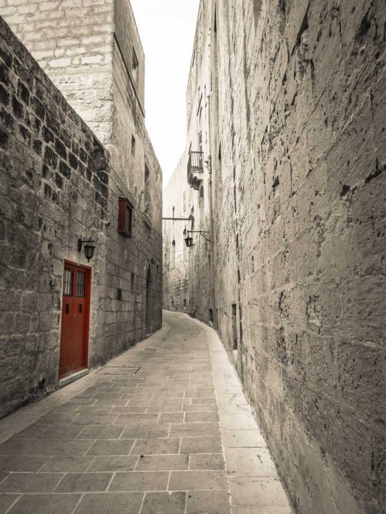 Traditional houses on narrow lanes of Mdina, Malta art print by Assaf Frank for $57.95 CAD